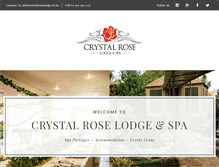 Tablet Screenshot of crystalroselodge.co.za
